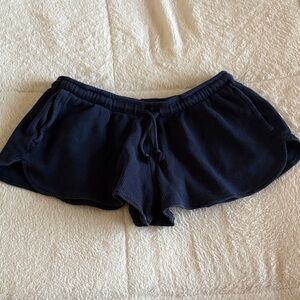 Brandy Melville Navy Waffle Knit Shorts